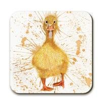 splatter duck coaster by Katherine Williams J R Interiors