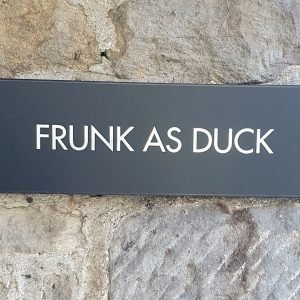frunk as duck plaque