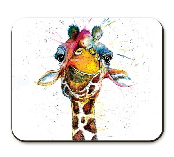 Splatter Rainbow Giraffe placemat